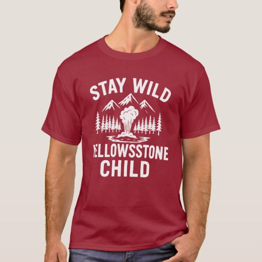Bleib wild Yellowstone Kind T-Shirt (Vorderseite)