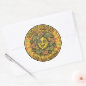 Bleib Zesty Psychedelic Citrus Aufkleber (Umschlag)