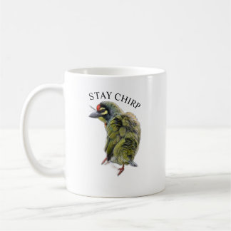 Bleib-Zirpen-Künstlerische-Vogel-Illustration-Kaff Kaffeetasse