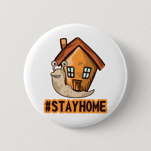 Bleib zu Hause Button (Vorderseite)