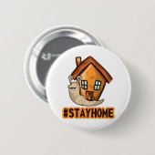 Bleib zu Hause Button (Vorne & Hinten)