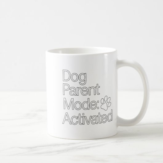 Bleib Zu Hause Hunde-Elternteil _ Hunde-Eltern-Mod Kaffeetasse (Rechts)