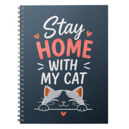 Bleib Zu Hause Mit Meiner Katze Kuscheliger Introv Notizblock