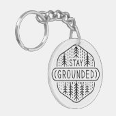 Bleibe Achtsamkeitspraxis Schlüsselanhänger (Vorderseite links)