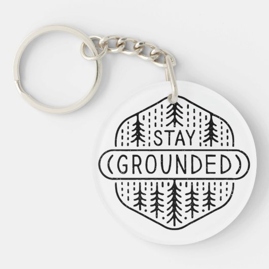 Bleibe Achtsamkeitspraxis Schlüsselanhänger (Vorderseite)