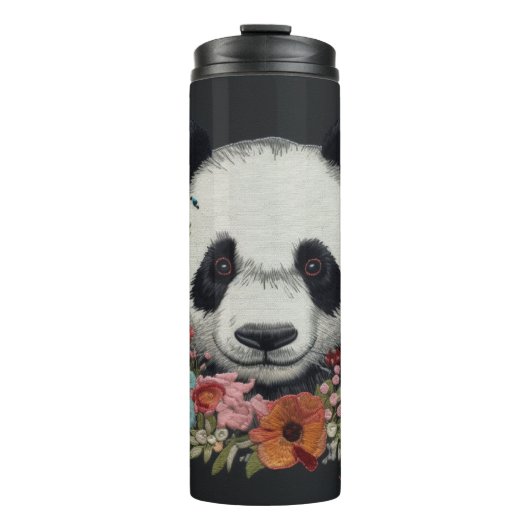 Bleibe Adorable und erfrischt mit unserem Panda Thermosbecher (Vorderseite)