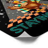 Bleibe Alive Disco 70er Türkei Erntedank Dance Poster (Ecke)