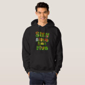 Bleibe Alive Eat Five Fruit Veg Logo Hoodie (Vorne ganz)