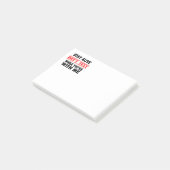 Bleibe Alive. Nicht mit mir schreiben Post-it Klebezettel (angewinkelt)