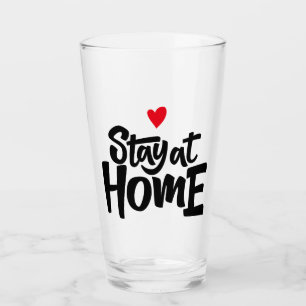 Bleibe am Herzen der Zuhause Glas