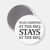 BLEIBE AN DER GRILLEN MAGNET (Vorderseite/Rückseite)