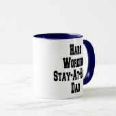 Bleibe-at-Zuhause-Vater Tasse (VorderseiteRechts)