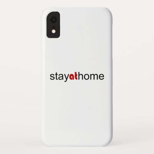 Bleibe auf Zuhause Case-Mate iPhone Hülle (Rückseite)