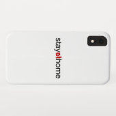 Bleibe auf Zuhause Case-Mate iPhone Hülle (Rückseite (Horizontal))