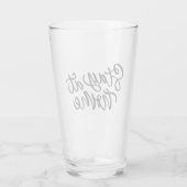 Bleibe auf Zuhause| Extravaganter Schriftart Glas (Rückseite)