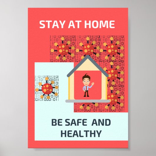 Bleibe auf Zuhause Poster (Vorne)