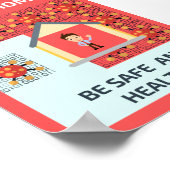 Bleibe auf Zuhause Poster (Ecke)