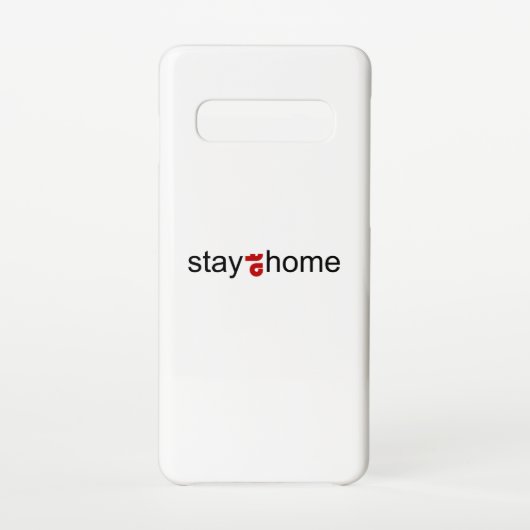 Bleibe auf Zuhause Samsung Galaxy Hülle (Rückseite)