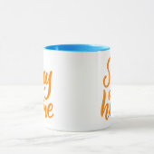 Bleibe auf Zuhause Tasse (Zentrum)