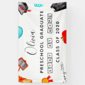 "Bleibe auf Zuhause"Vorschule Abschluss 2020 Banner (Vertikal)