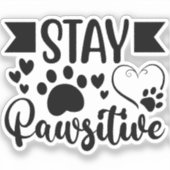 bleibe Aufkleber (Vorderseite)