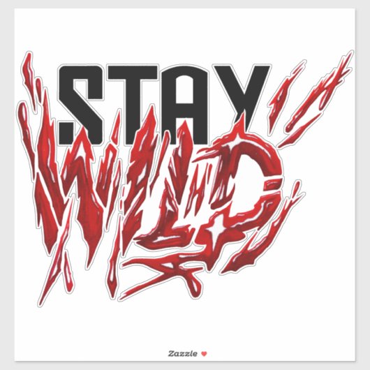 Bleibe Aufkleber (Blatt)