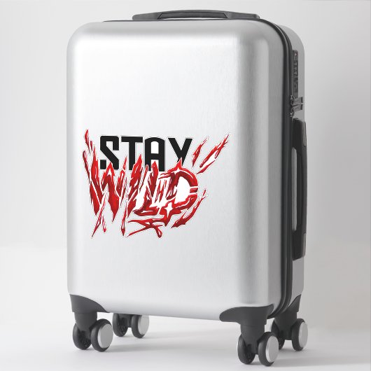 Bleibe Aufkleber (Koffer)