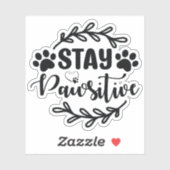 bleibe Aufkleber (Blatt)