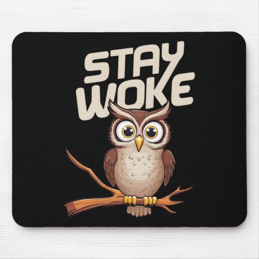 Bleibe Aufkleber Mousepad (Vorne)
