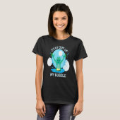 Bleibe aus meiner Blase Frog im Wasserbecken T-Shirt (Vorne ganz)