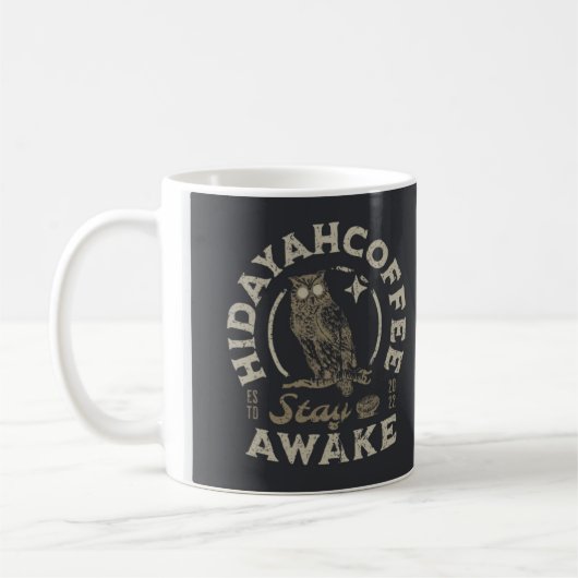 Bleibe Awake Kaffeetasse (Links)