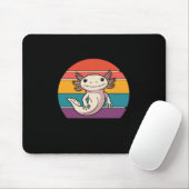 Bleibe Axolotl Retro Süße Tier Liebhaber Mousepad (Mit Mouse)