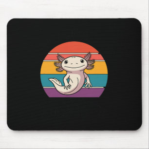 Bleibe Axolotl Retro Süße Tier Liebhaber Mousepad
