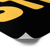 Bleibe bärenstarke Illustration Poster (Ecke)