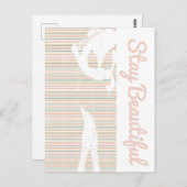 Bleibe Beautiful Diick Chick Postkarte (Vorne/Hinten)