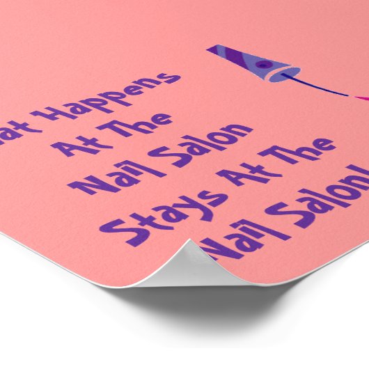 Bleibe bei Nail Salon Poster (Ecke)