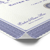 Bleibe bei Zuhause Diploma Poster (Ecke)