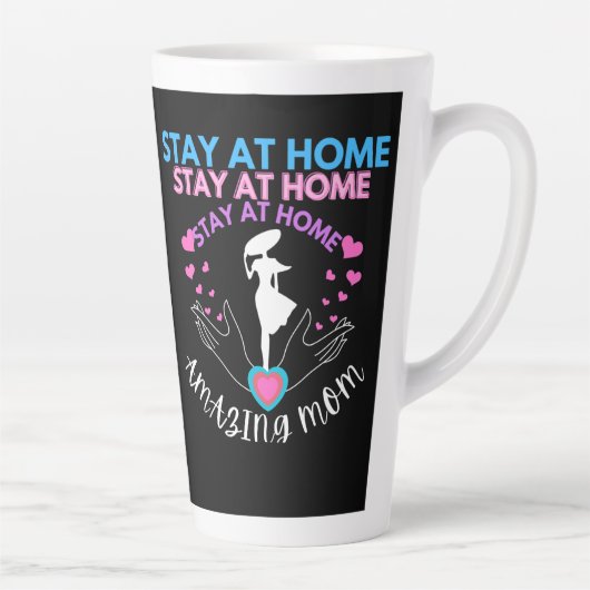 Bleibe bei Zuhause Mama Mutter Ehefrau Black Moder Milchtasse (Rechts)