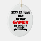 Bleibe bei Zuhause Vater Gamer Keramik Ornament (Rechts)