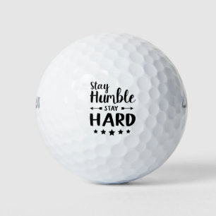 bleibe bescheiden bleibe hart golfball