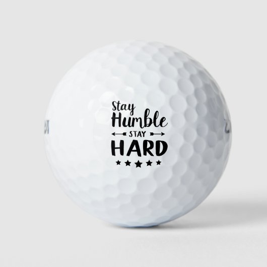 bleibe bescheiden bleibe hart golfball (Vorderseite)