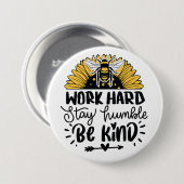 Bleibe, bescheidener Button (Vorne & Hinten)