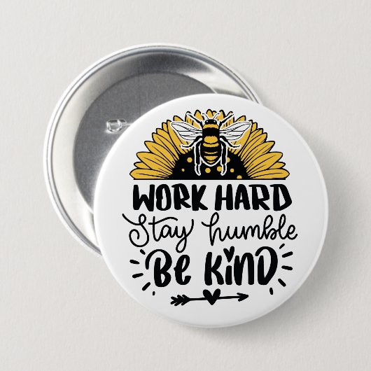 Bleibe, bescheidener Button (Vorne & Hinten)