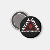 Bleibe #blacklivesmatter Protest erschüttert Magnet (Vorderseite/Rückseite)