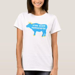 Bleibe Blue Minnesota Babe the Blue Ox T-Shirt