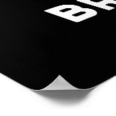 Bleibe Brewtiful Funny Coffee Pot Pun Dark BG Poster (Ecke)