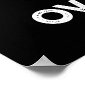 Bleibe Calm Don't Ovary-Act Anatomie Pun Dark BG Poster (Ecke)