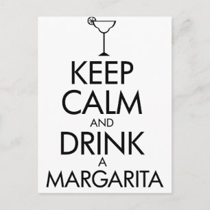 Bleibe Calm Margarita T - Shirt Postkarte