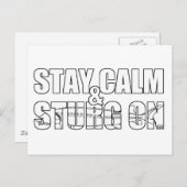 Bleibe Calm & Sturg On -Lake Sturg - acigifts@yaho Postkarte (Vorne/Hinten)