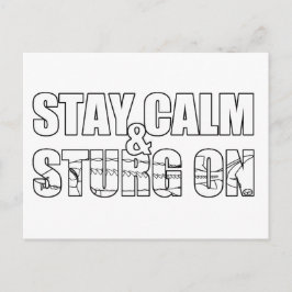 Bleibe Calm & Sturg On -Lake Sturg - acigifts@yaho Postkarte